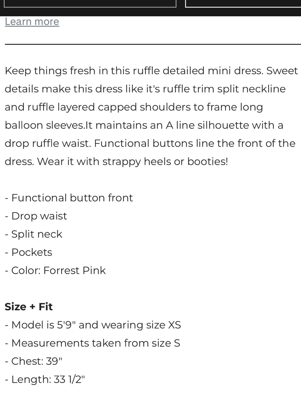 NWT- SUGARLIPS Close To You Sammy Ruffle Drop Waist Green Floral Mini Dress - Picture 5 of 15